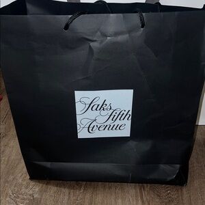 Saks Fifth Avenue Black Shopping Bag
